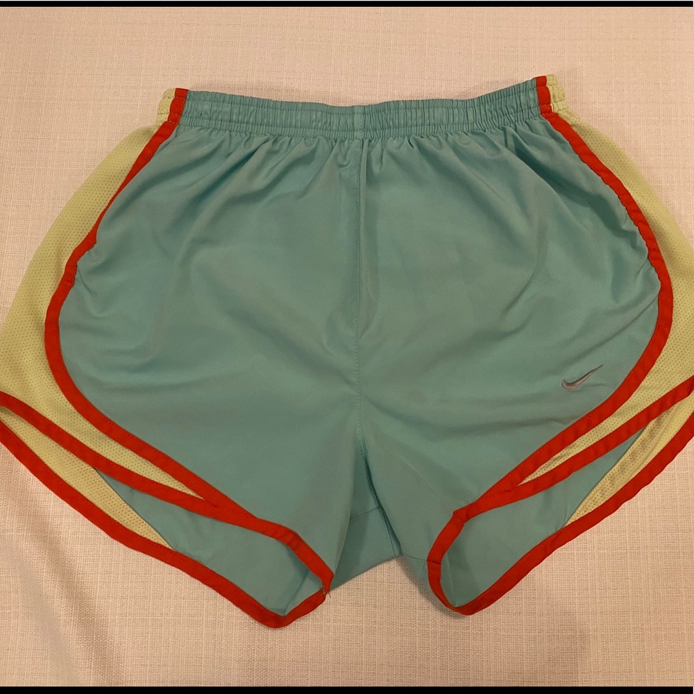 Light blue Nike active shorts